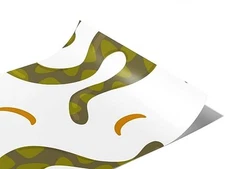 Rwraps Snake Desert Sands Gloss Vinyl Film Wrap 59in x 6in Vinyl Vehicle Car