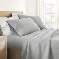 100 Cotton Jersey Sheets Set - Soft Breathable Deep Pockets Easy Care