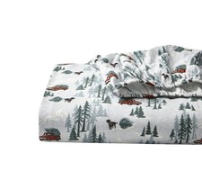 Eddie Bauer - Queen Sheets, Cotton Flannel Bedding Set, Brushed For Extra Softne