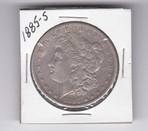 1885 S   MORGAN DOLLAR - VF+