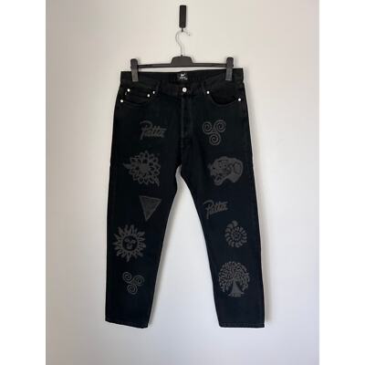 Patta Hope Love Peace Denim Jeans - Size 36/34 - Black - NEW | eBay