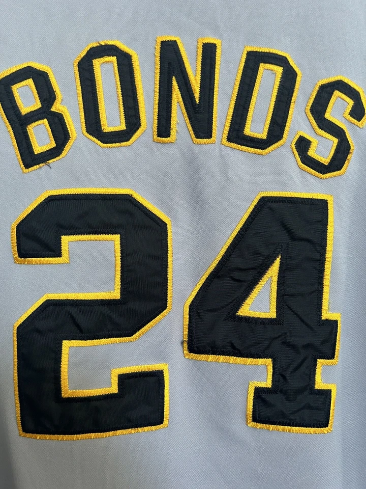 Barry Bonds Pittsburgh Pirates Jersey Mitchell & Ness 1990 Size 56 - Image 3 of 4