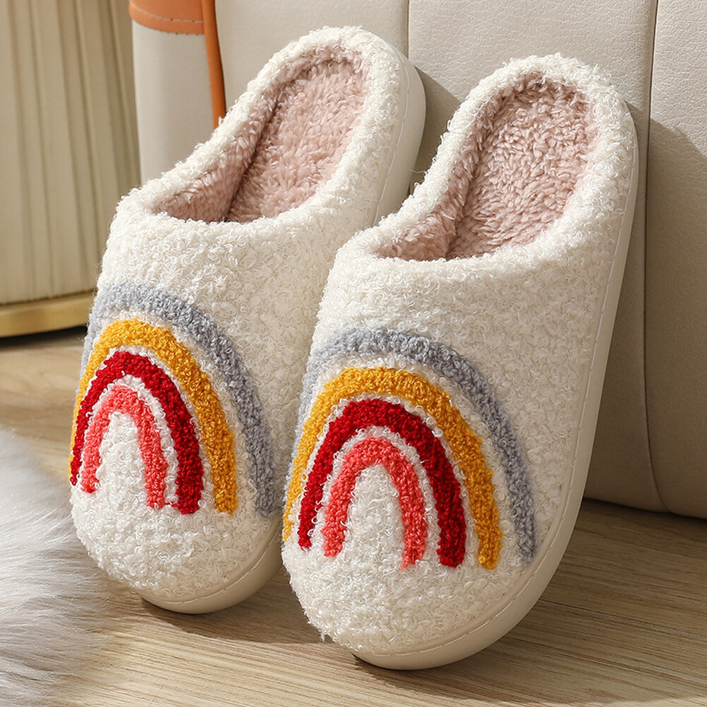 APL Cozy Ho Slippers Home Cotton Shoes Non Slip Fuzzy Winter Slippers for Women