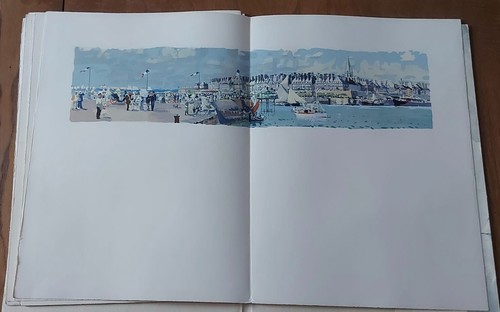 Lithograph Vintage Original MARIN-MARIE (1901-1987) Saint Malo 1957 - Picture 2 of 8