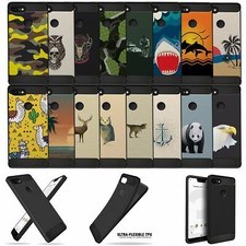 For Pixel 3 XL Art Black TPU Bumper Carbon Fiber Flexible Case