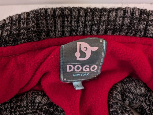 DOGO New York Black Runner Coat with Built In Harness - size Large - Picture 4 of 4