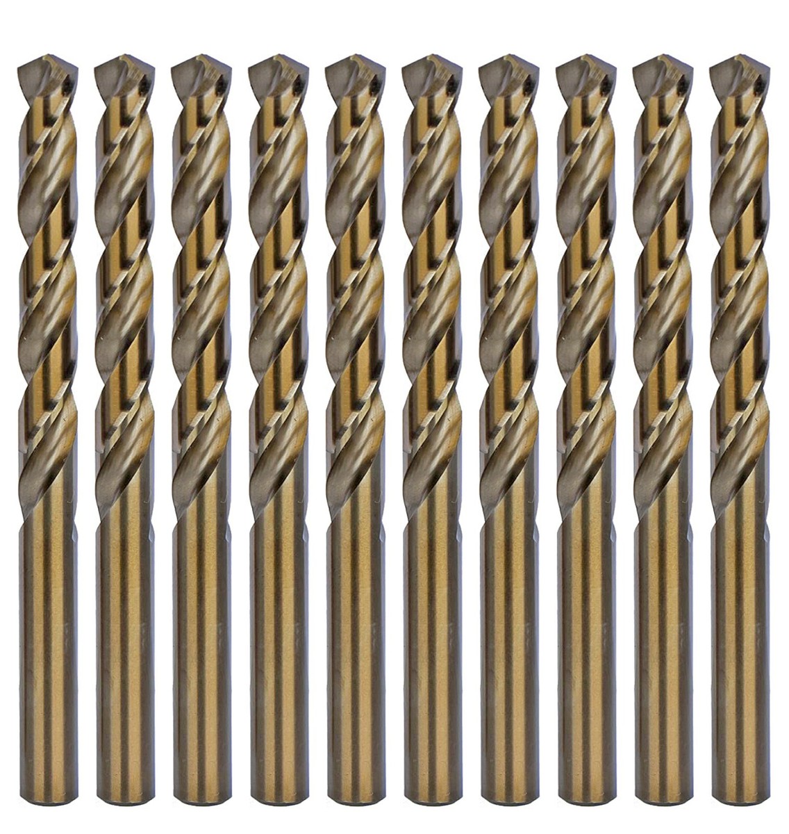 Titanium And Cobalt Drill Bits 21-Piece Titanium Coated Drill Bit