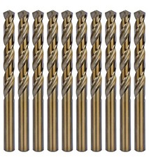 Cobalt Drill Bit Set 1/16"-1/2" HSS Co5 M35 Jobber Twist Metalworking Drill Bit