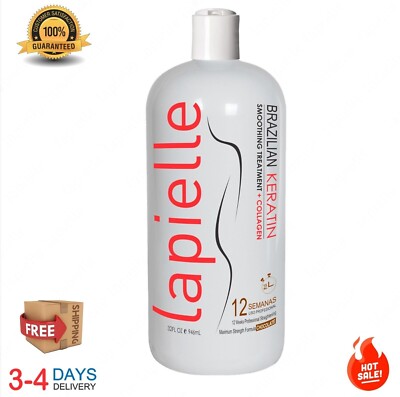 Lapielle Brazilian Keratine Smoothing Treatment, Maximum Straightening 32oz