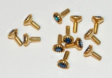 VINTAGE SWAROVSKI RHINESTONE TUBE SET NAIL HEAD FINDING 6mm • ASSORTED COLORS