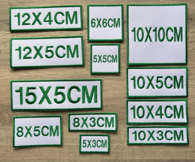 Stickerei personalisiert individuell Biker Namensschilder Patches verschiedene Größen aufnähen