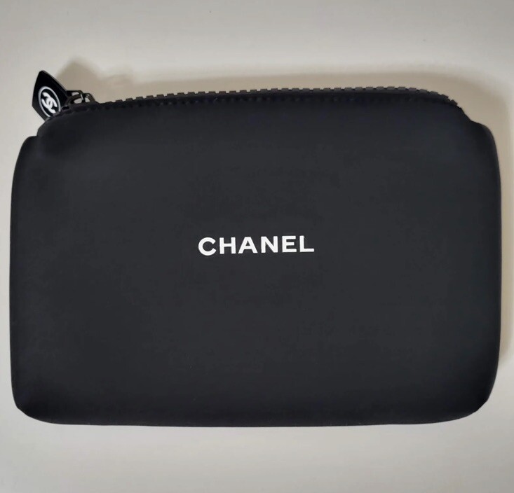 Chanel VIP Skincare Makeup Beauty Neoprene Cosmetic Pouch