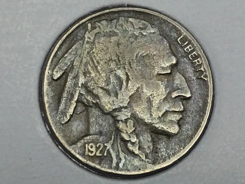 1927-S Buffalo Nickel in extra fine