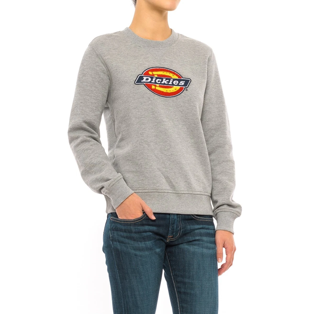 Normalisering Dekoration Vælge DICKIES CREW NECK JUMPER WOMENS S - L sweatshirt hoodie | eBay