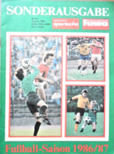 SPORTECHO FUWO SONDERAUSGABE 1986 - 1987 DDR Fußball Oberliga WM BFC Jena 1. FCM