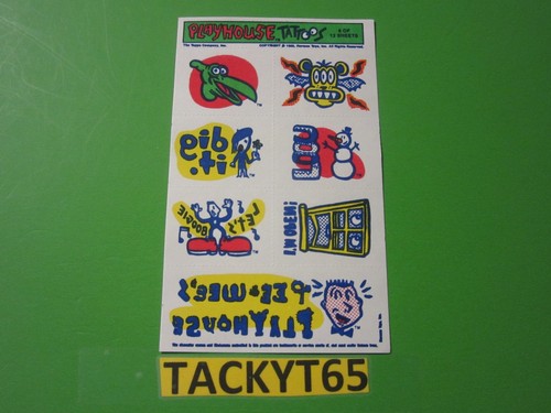 PEE WEE’S (HERMAN) SPIELHAUS TATTOO BLATT 12 STÜCK - Bild 11 von 12