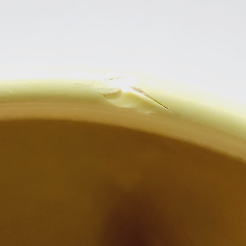 Elan McPherson Buddha Ceramic Lime Green Noodle Bowl Mug Cup 12 oz Flavour READ - Picture 5 of 16