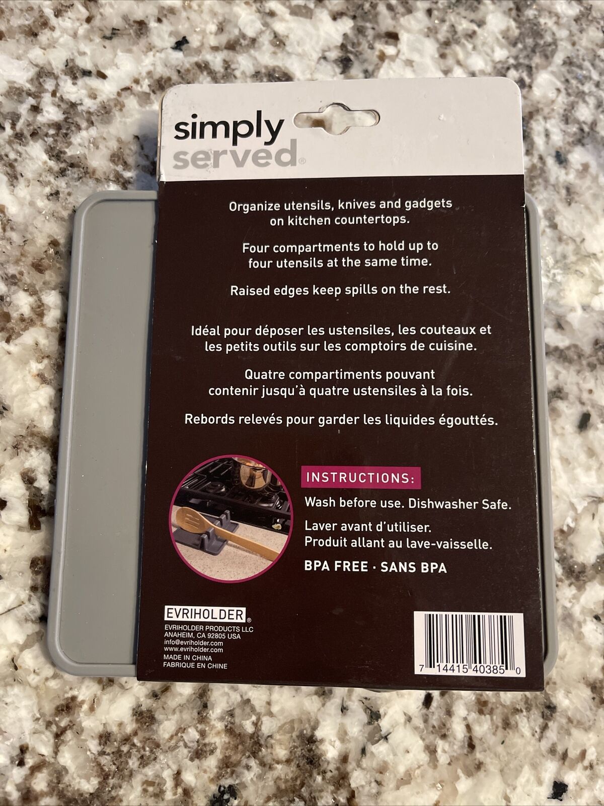 1 Silicone Spoon Rest Utensil Holder Drip Tray Kitchen Counter Heat Re —  AllTopBargains