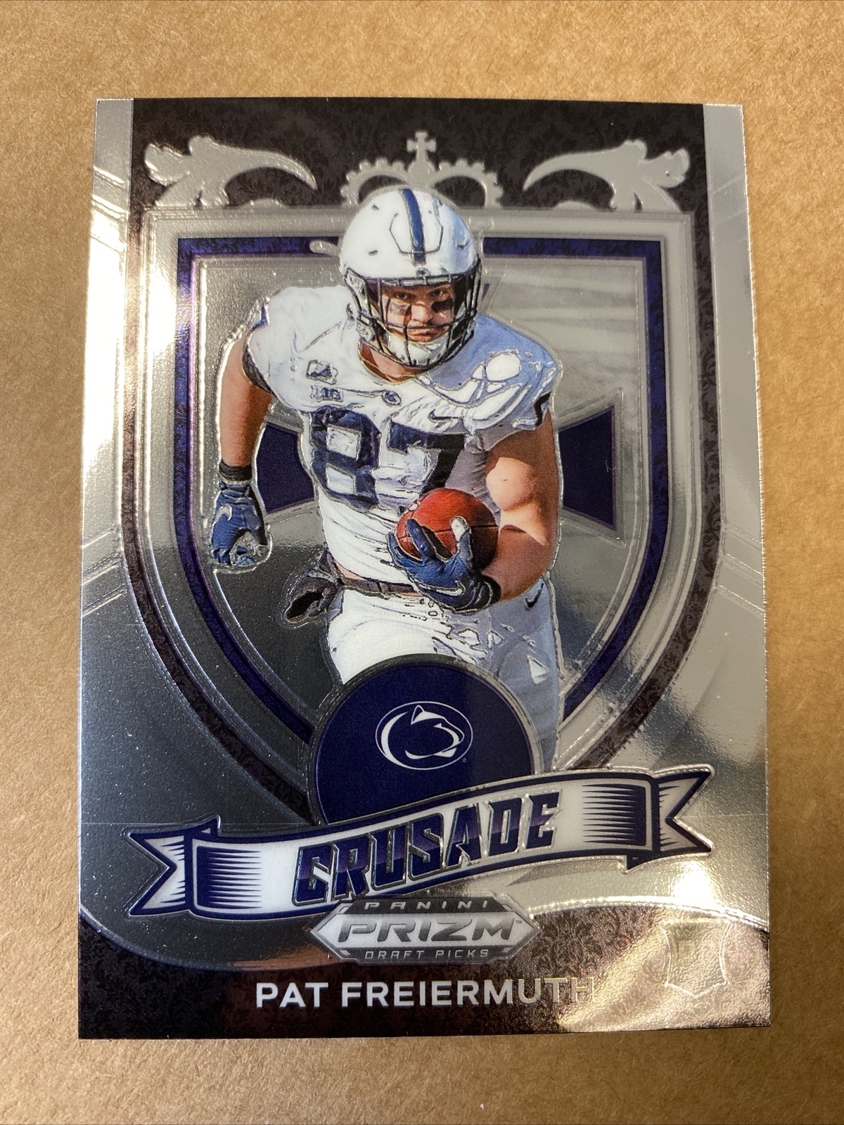 2021 Panini PRIZM Draft Picks Pat Freiermuth Rookie No. 173 CRUSADE Steelers