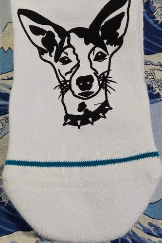 Stance Women's x Jill Perkins Quarter Socks Sammys White Medium UK 6-8.5 38-42 - Picture 3 of 5