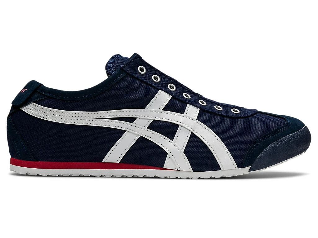 靴 Onitsuka Tiger MEXICO 66 SLIP-ON Asics Onitsuka Tiger MEXICO 66 SLIP-ON 1183A360 401 NAVY/OFF-WHITE