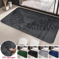 Super Saugfähige Schnell Trocknende Rutschfeste Badematte Mit Blattmuster  >