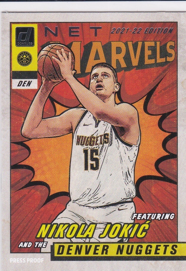NIKOLA JOKIC MARVELS Basketball Denver Nuggets Donruss Net RARE