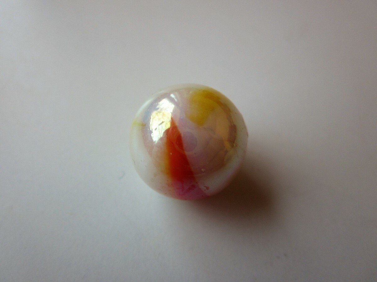beautiful milky white with colored tornado SHOOTER Swirl Vintage