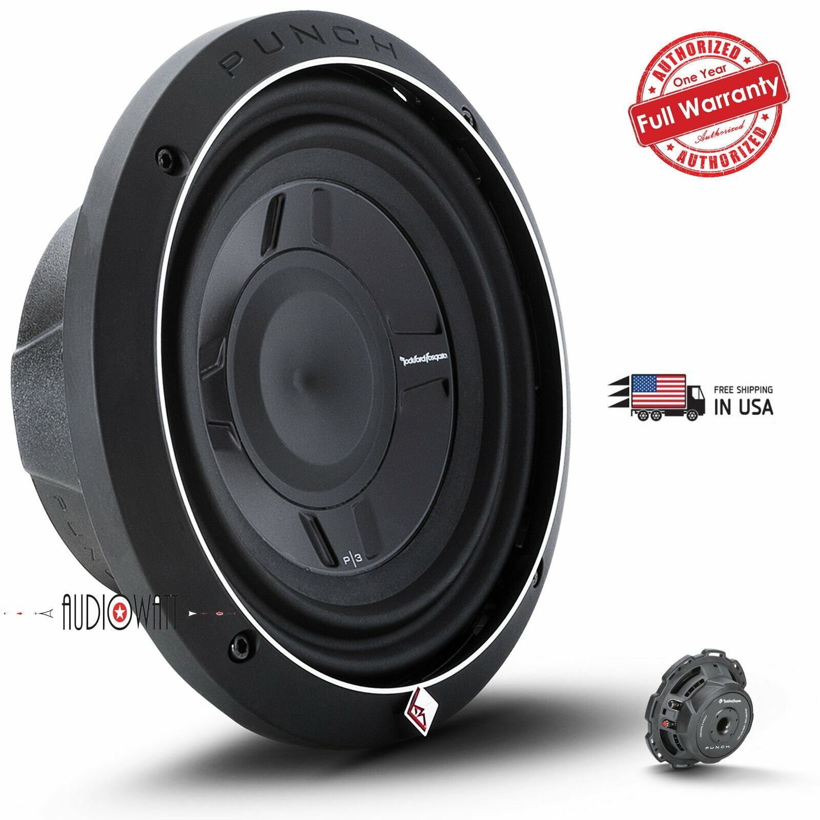rockford fosgate 8 inch shallow subwoofer