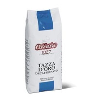Carraro Tazza D'Oro Decaffeinated premium Coffee Beans 500gr -Tracked service