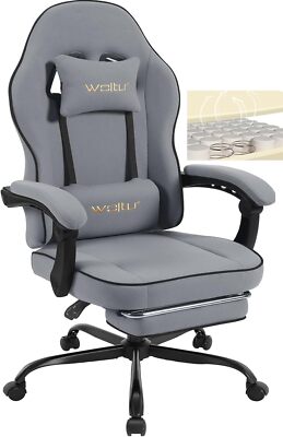 Woltu Gaming Stuhl Taschenfederkissen Schreibtischstuhl Ergonomischer Bürostuhl