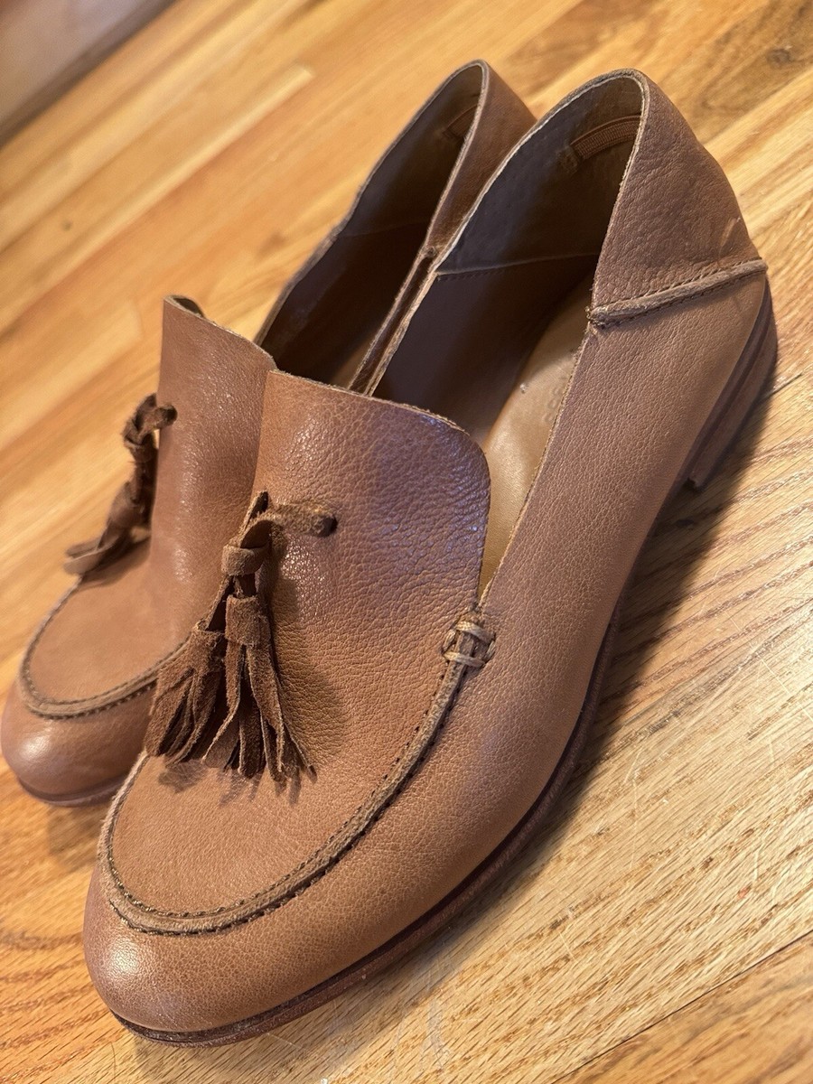 KORK-EASE Tinga Tan Leather Loafers With Tassel Women display picture 3