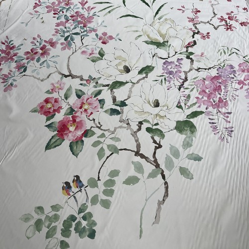 SANDERSON CURTAIN FABRIC DESIGN Magnolia & Blossom 10.2mtrs Blossom Leaf - Picture 2 of 5