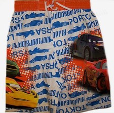 Disney Pixar Cars SWIM TRUNKS New Childs 6-7 Small BOY SHORTS Lighting McQueen