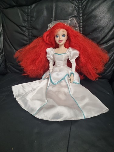 Disney The Little Mermaid 18" Ariel Wedding Dress Soft/Vinyl Doll By Vivid