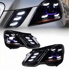 Pair Led Headlights For 2010-2013 Mercedes-Benz E-Class W212 Projector Head Lamp