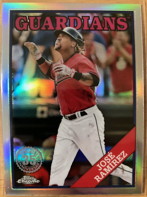 2023 Topps Chrome #88BC-17 35th Anniversary 1988 Jose Ramirez
