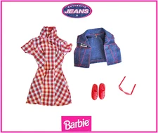 Mattel: Barbie 1997 Fashion Avenue Authentic Jeans Clothing Set #19182