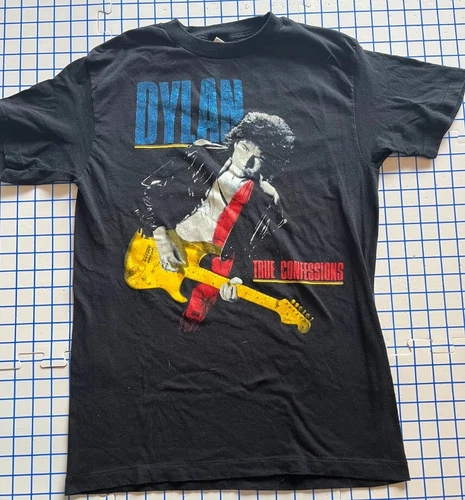 80s Bob Dylan Tom Petty Heartbreakers T Shirt True C 1980s vintage concert t-shirt, vintage, single stitch, B+ condition