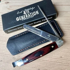 4th Generation Stainless Steel Folding Pipe Tool & Tamper w/ Case - Redwood