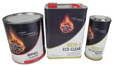 High Teck HFP451 GM 9075 Corvette Red Basecoat Paint Gallon & 8030 Clearcoat