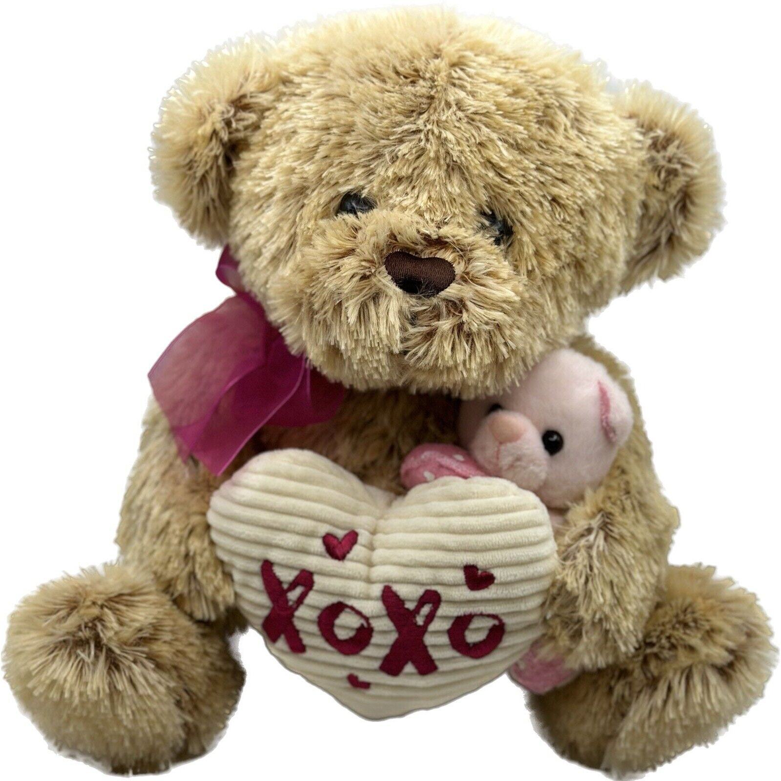 Valentines Day 12 Inch Brown Teddy Bear Plush Stuffed Animal Gift