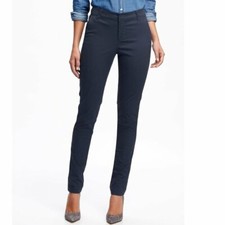 NWT Lands End Women's Straight Leg Chino Pants Pinstripe Size 10 30/31 W 55