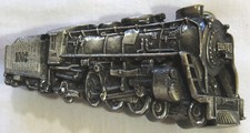 Vintage 1970's Belt Buckle Bergamont Brass Locomotive Railroad Train 1002