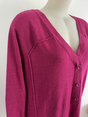 SEE BY CHLOE Dress IT 40-42-44 Lilac Pink Geranium Melange Merino Virgin Wool - Picture 10 of 12