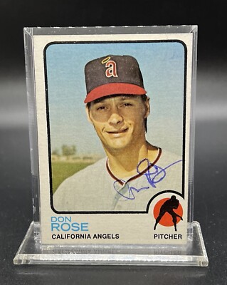 Don Rocke California Angels DON ROSE Signed Card 1973 Topps #178 Auto | eBay