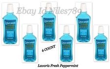 Lot of 6 Lavoris Fresh Breath Mouth Wash FRESH PEPPERMINT 16.9 FL OZ SEALED