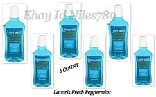 Lot of 6 Lavoris Fresh Breath Mouth Wash FRESH PEPPERMINT 16.9 FL OZ SEALED