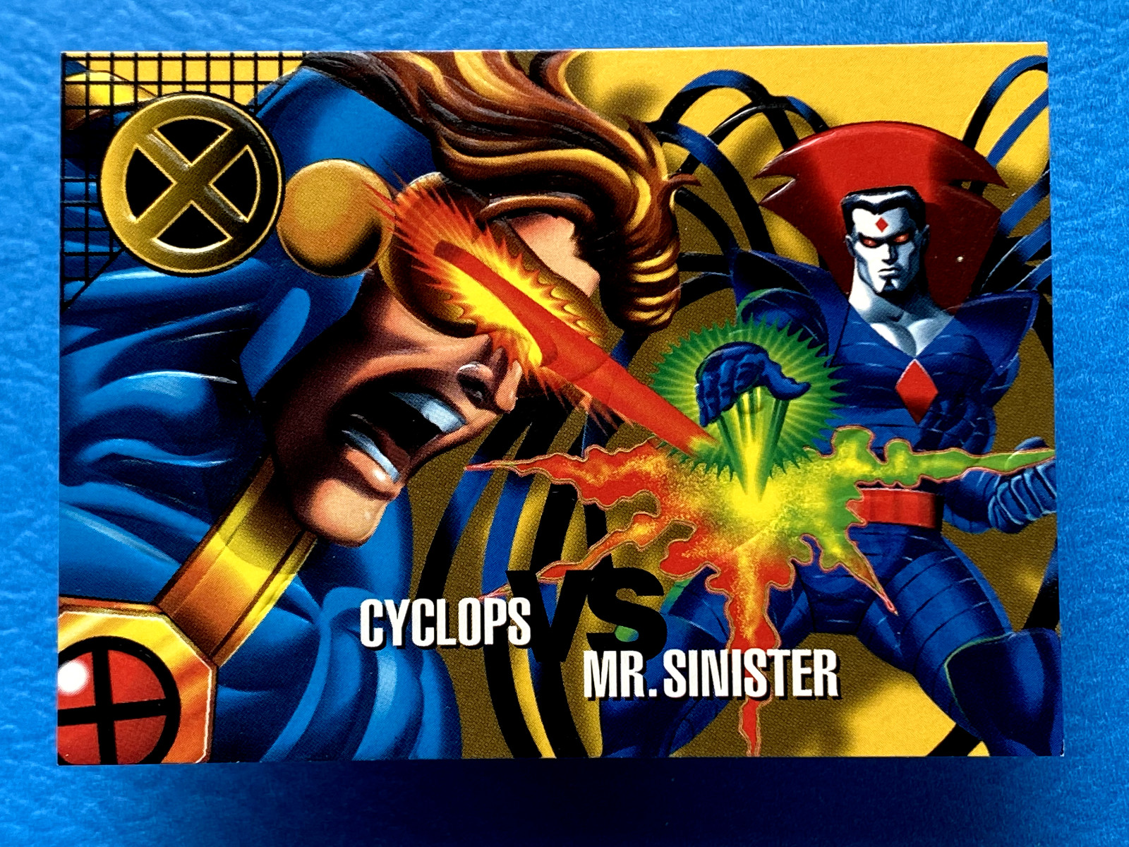 Cyclops Vs. Mr Sinister 1996 Fleer Marvel Vision #50