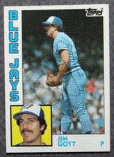 Toronto Blue Jays Star Jim Gott signed autographed 1984 Topps baseball card-----